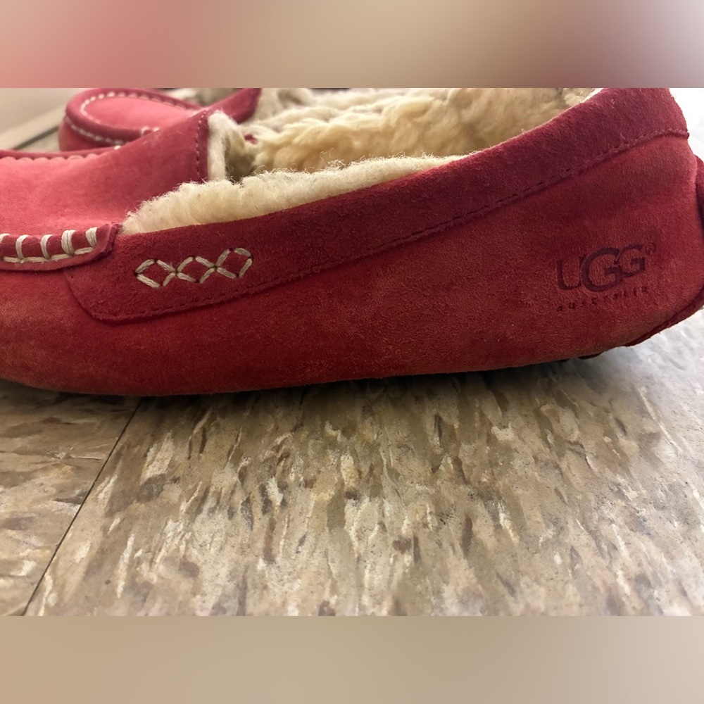 UGG Ansley Suede Sheepskin Loafers - Picture 3 of 3